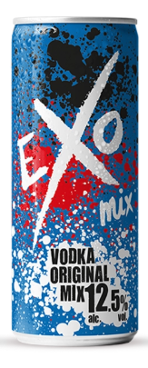 EXO VODKA 25CL 12.5" X 6