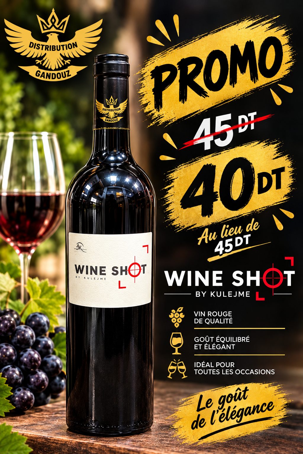 WINE SHOT ROUGE 75CL