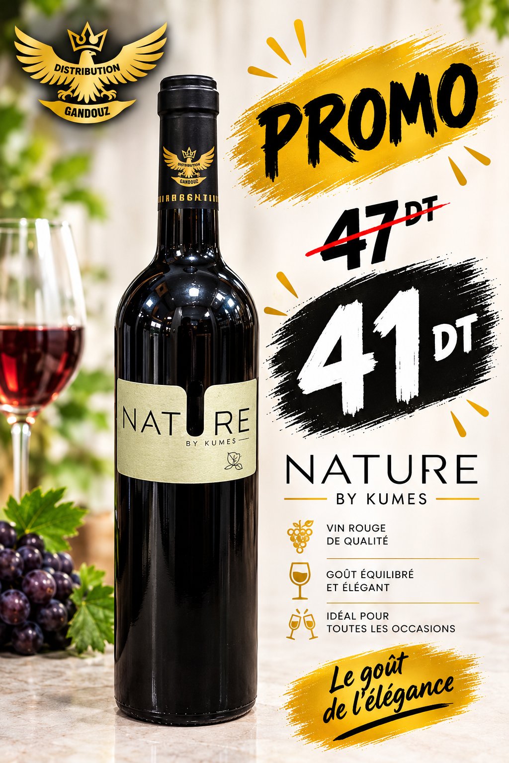 NATURE ROUGE 75CL